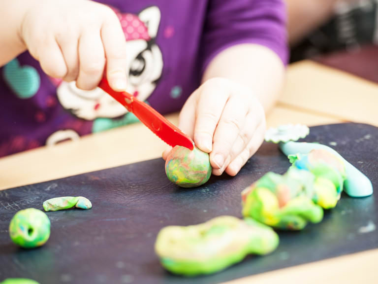 How to Teach Preschool Skills with Playdough